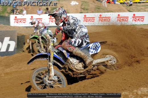 2009-10-03 Franciacorta - Motocross delle Nazioni 2523 Qualifying heat MX1 - Panagiotis Kouzis - Yamaha 450 GRE